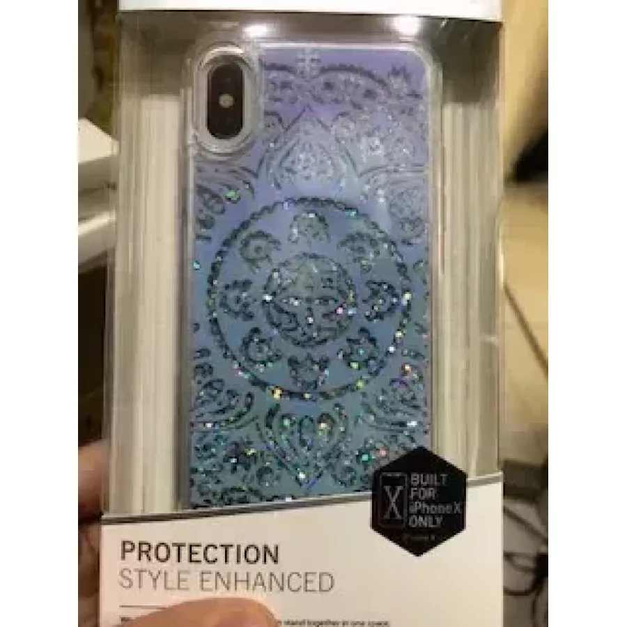 Купить Чехол iCover Hard Sparkle (Liquid) White Lace для iPhone X в Сочи. Вид 1