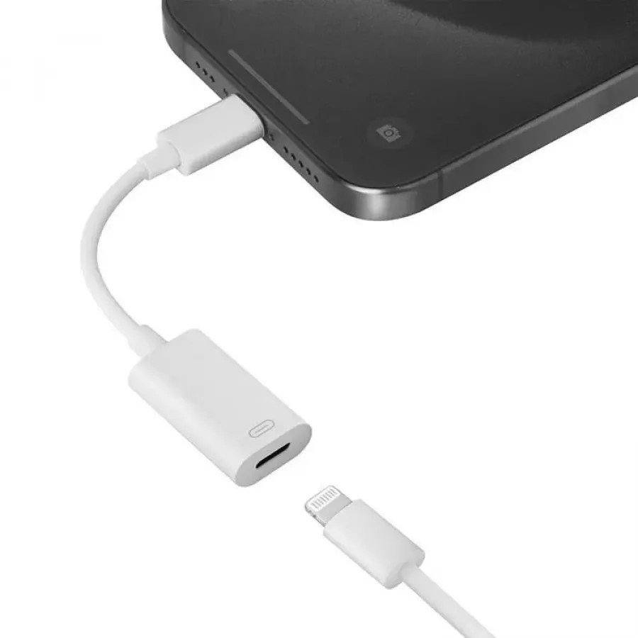 Купить Адаптер EnergEA Bazic GoCharge USB-C to Lightning (Power/Data/CarPlay), белый в Сочи. Вид 4