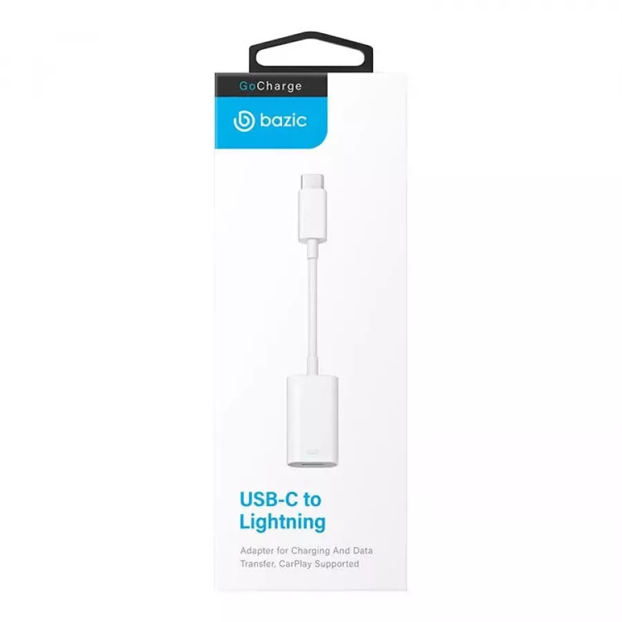 Купить Адаптер EnergEA Bazic GoCharge USB-C to Lightning (Power/Data/CarPlay), белый в Сочи. Вид 5