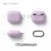 Купить Силиконовый чехол Elago Silicone Hang Lavender grey для AirPods 3 (2021), лавандовый в Сочи. Вид 6