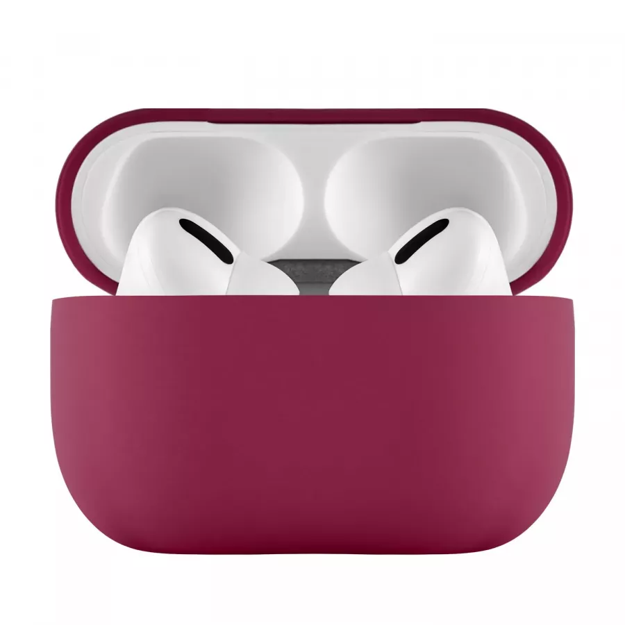 Купить Чехол uBear Touch Pro Silicone Case для Airpods Pro 2, 1,5 мм усиленный, темно-фиолетовый в Сочи. Вид 1