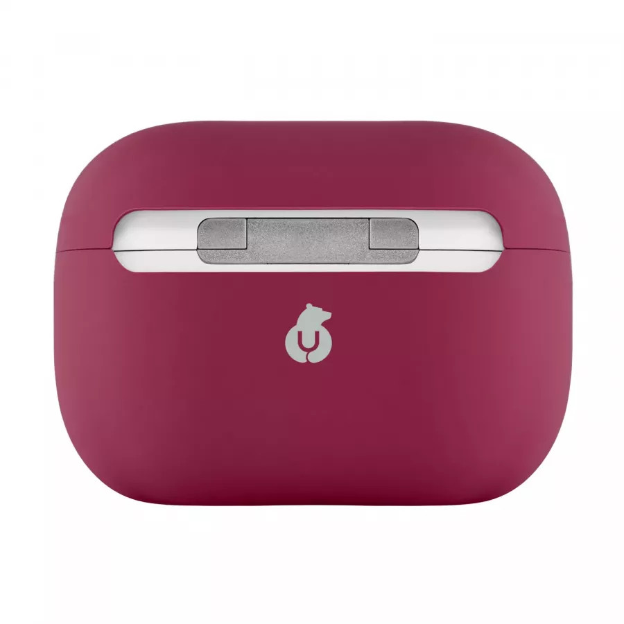Купить Чехол uBear Touch Pro Silicone Case для Airpods Pro 2, 1,5 мм усиленный, темно-фиолетовый в Сочи. Вид 3