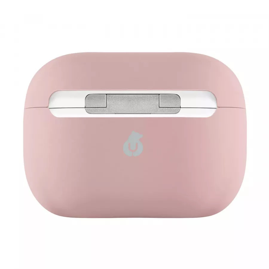 Купить Чехол uBear Touch Pro Silicone Case для Airpods Pro 2, 1,5 мм усиленный, розовый в Сочи. Вид 3