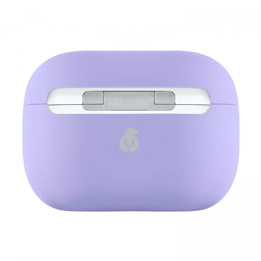 Купить Чехол uBear Touch Pro Silicone Case для Airpods Pro 2, 1,5 мм усиленный, фиолетовый в Сочи. Вид 3