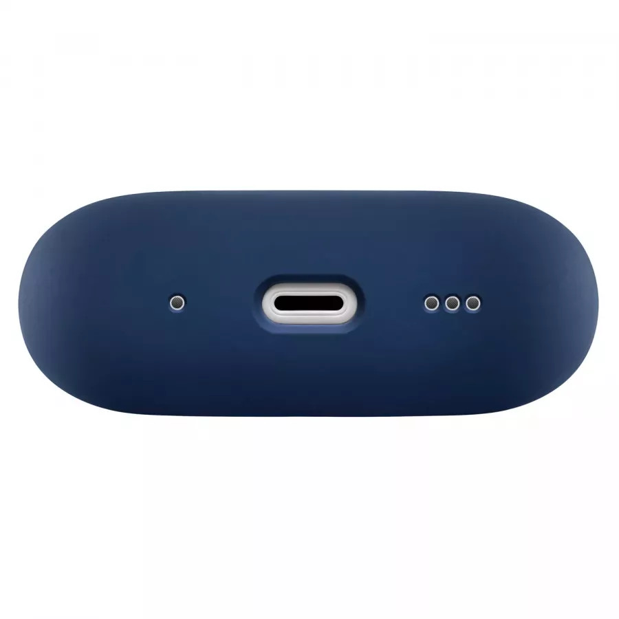 Купить Чехол uBear Touch Pro Silicone Case для Airpods Pro 2, 1,5 мм усиленный, темно-синий в Сочи. Вид 4