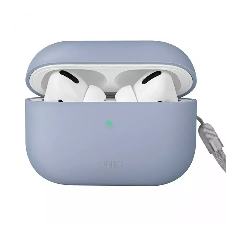Купить Чехол Uniq LINO Liquid Silicone для AirPods Pro 2, arctic blue в Сочи. Вид 1