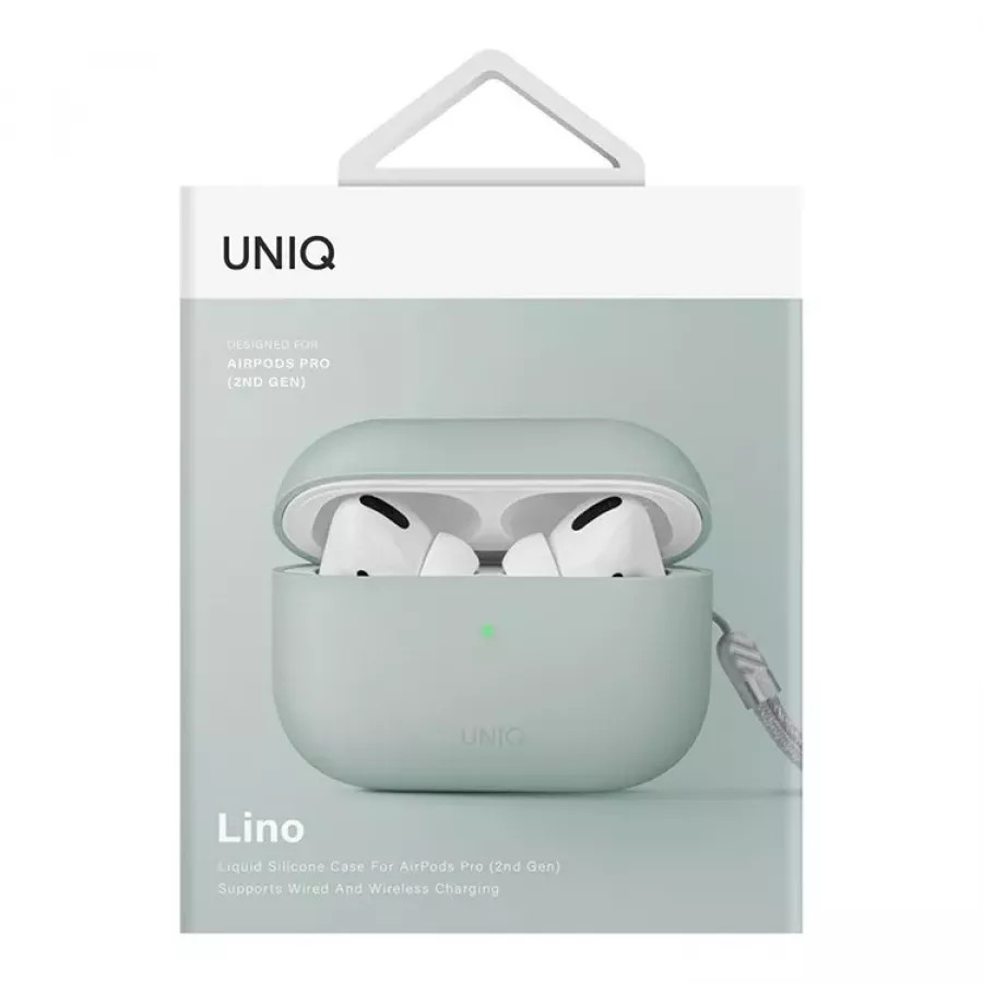 Купить Чехол Uniq LINO Liquid Silicone для AirPods Pro 2, lavender в Сочи. Вид 4
