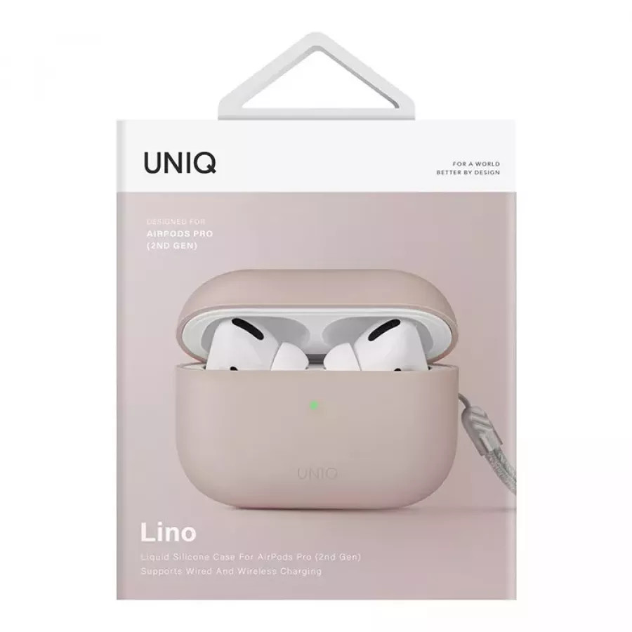 Купить Чехол Uniq LINO Liquid Silicone для AirPods Pro 2, pink в Сочи. Вид 5