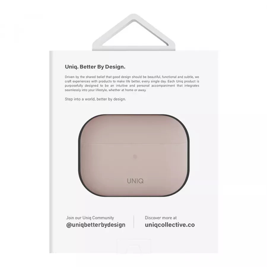 Купить Чехол Uniq LINO Liquid Silicone для AirPods Pro 2, pink в Сочи. Вид 6