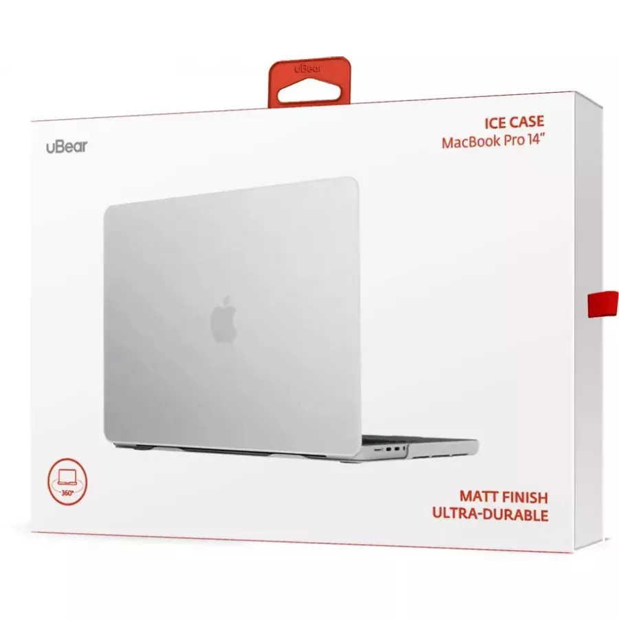 Купить Чехол uBear Ice Case для MacBook Pro 14 (2021), белый в Сочи. Вид 6