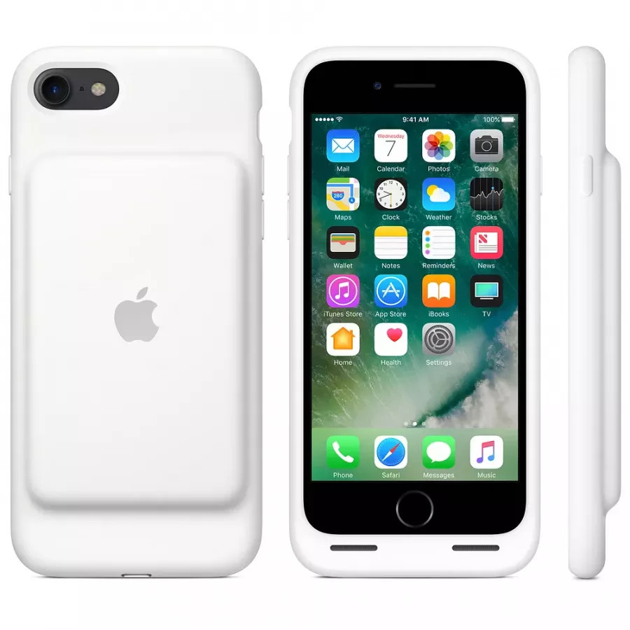 Купить Чехол с аккумулятором Smart Battery Case для Apple iPhone 7/8 - White (Белый) в Сочи. Вид 8