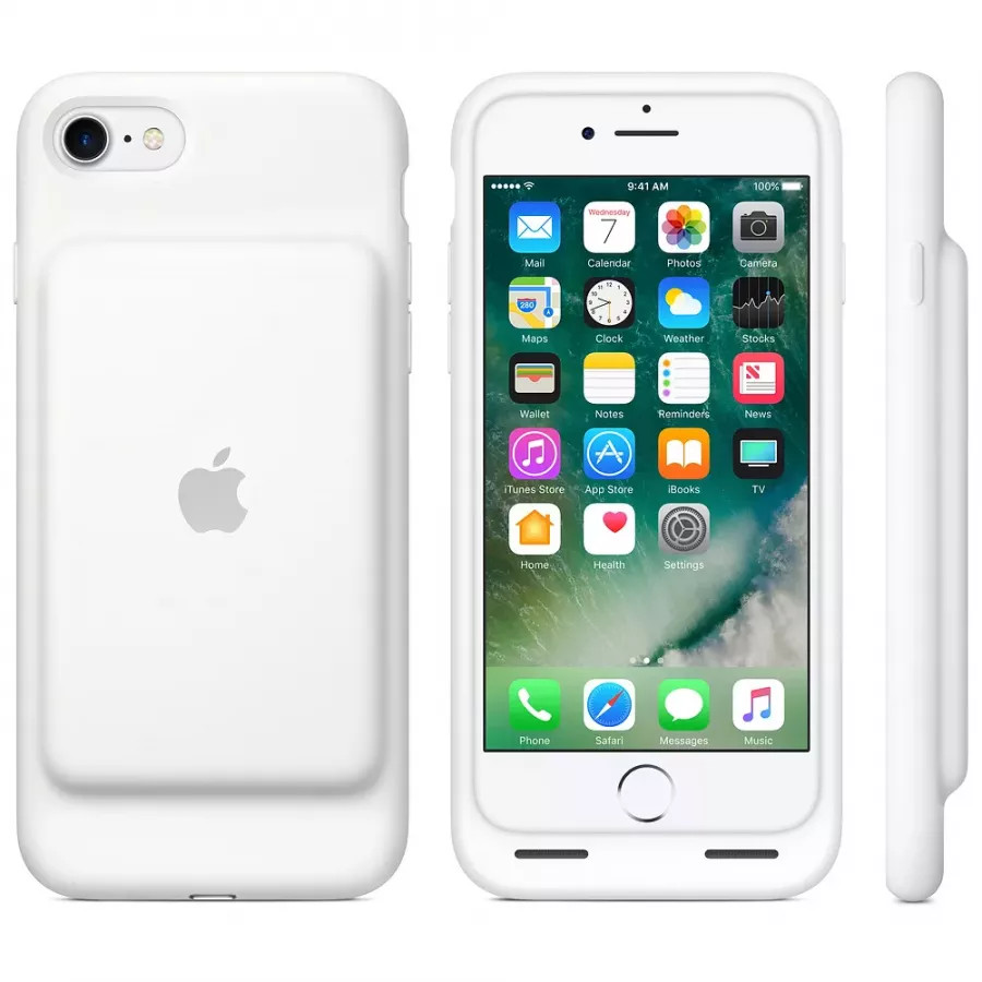 Купить Чехол с аккумулятором Smart Battery Case для Apple iPhone 7/8 - White (Белый) в Сочи. Вид 9