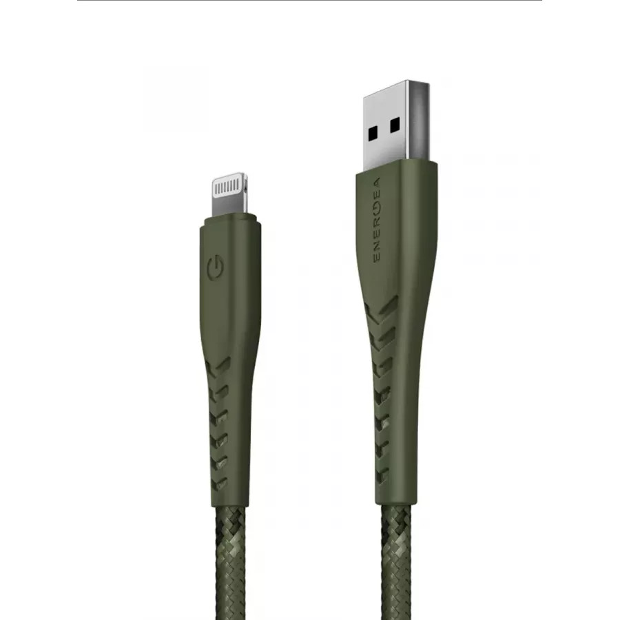 Купить Кабель EnergEA NyloFlex USB-A to Lightning MFI C89 1.5m, зеленый в Сочи. Вид 2