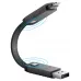Купить Кабель EnergEA Bazic AluCable 4-in-1 (In USB-A/C, Out USB-C/Lightning) 60W, 15см, черный в Сочи. Вид 3