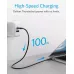 Купить Кабель Anker USB-C to USB-C ThunderBolt 3.0 100Вт, 40Гбит/с  0.5м, черный в Сочи. Вид 3