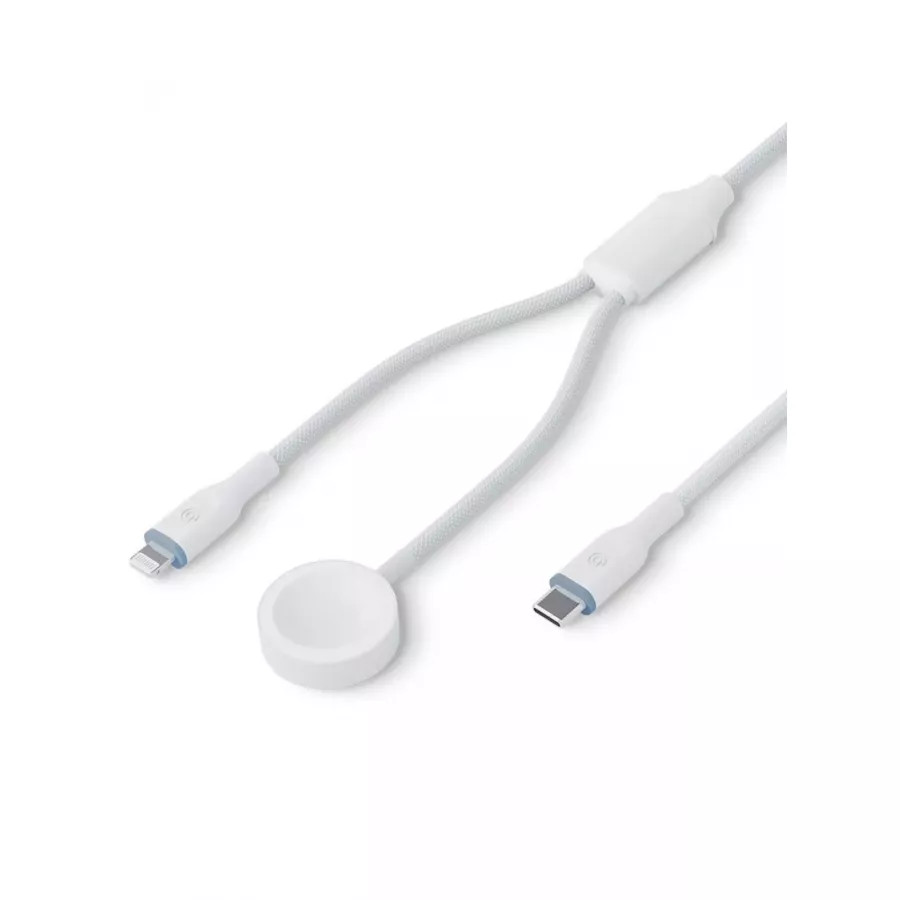 Купить Зарядный кабель EnergEA ЗУ Bazic GoCharge Deuce 2in1 USB-C to AW 1.8м для Apple Watch, White в Сочи. Вид 2