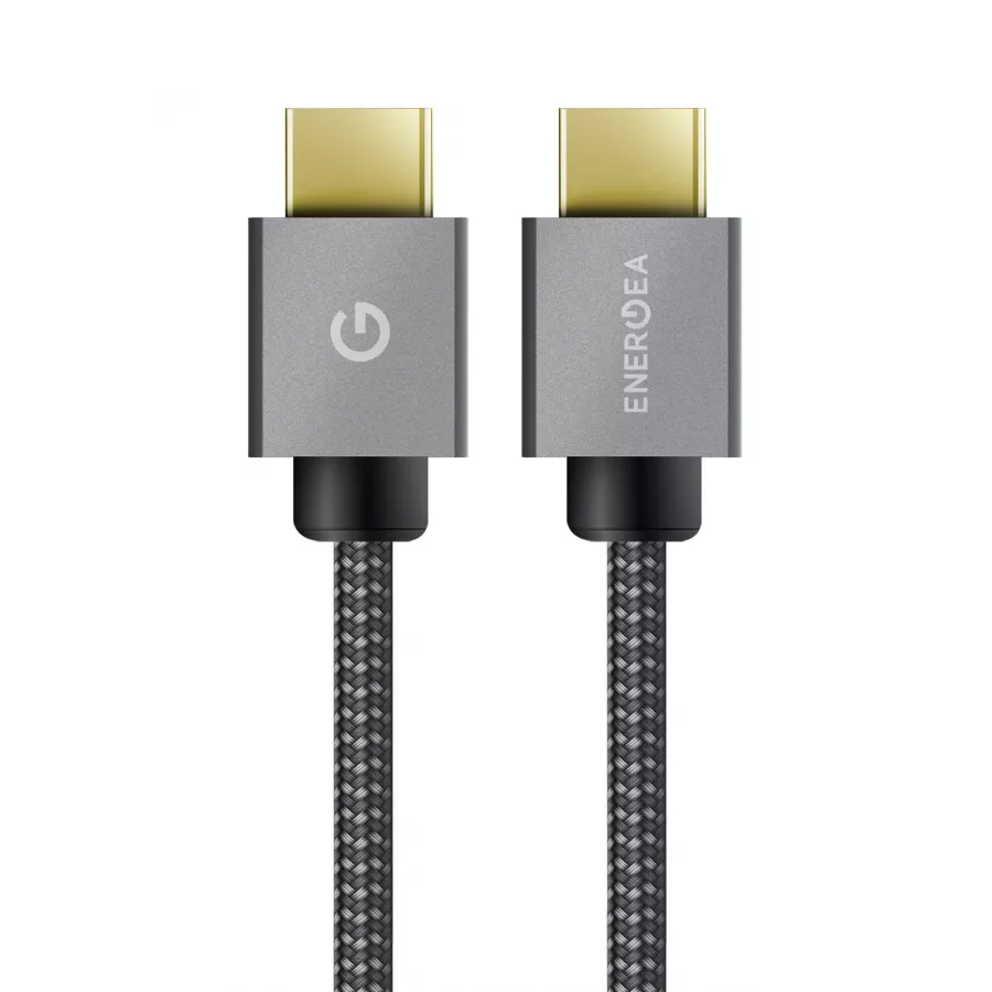 Купить Кабель EnergEA FibraTough HDMI 2.1 на HDMI 2.1, 8K 60Гц, 4K 120Гц, 2м, Черный в Сочи. Вид 1