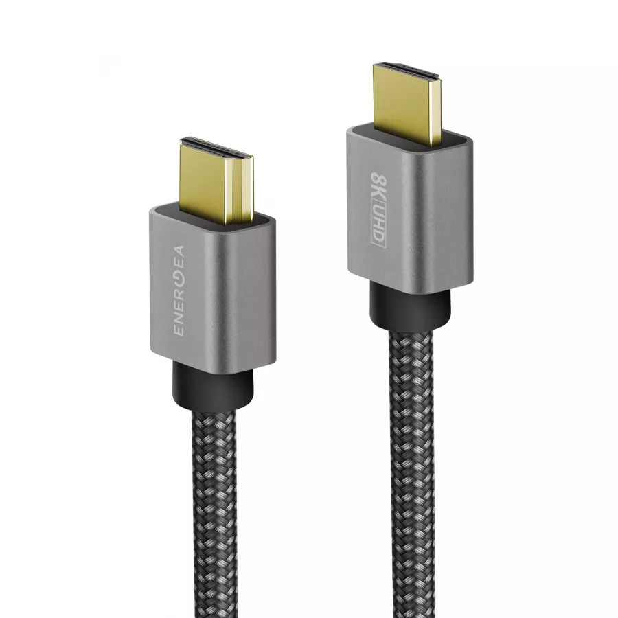 Купить Кабель EnergEA FibraTough HDMI 2.1 на HDMI 2.1, 8K 60Гц, 4K 120Гц, 2м, Черный в Сочи. Вид 2