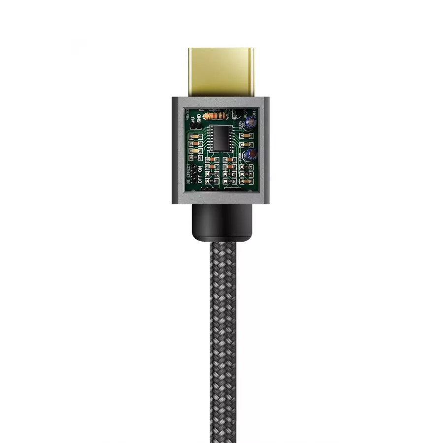 Купить Кабель EnergEA FibraTough HDMI 2.1 на HDMI 2.1, 8K 60Гц, 4K 120Гц, 2м, Черный в Сочи. Вид 3