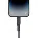 Купить Кабель EnergEA FLOW USB-C to Lightning C94 PD60W 3A DISPLAY Nanoweave Magnetic tie, 1.5м, черный в Сочи. Вид 4
