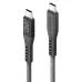Купить Кабель EnergEA FLOW USB-C to USB-C PD240W 5A DISPLAY Nanoweave Magnetic tie, 1.5м, Black в Сочи. Вид 2