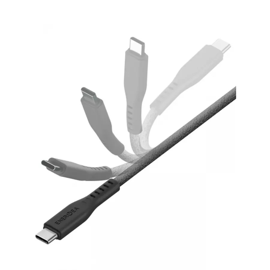 Купить Кабель EnergEA FLOW USB-C to Lightning C94 PD60W 3A Nanoweave Magnetic tie, 1.5м, черный в Сочи. Вид 3