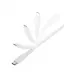 Купить Кабель EnergEA FLOW USB-C to USB-C PD240W 5A Nanoweave Magnetic tie, 1.5м, White в Сочи. Вид 3