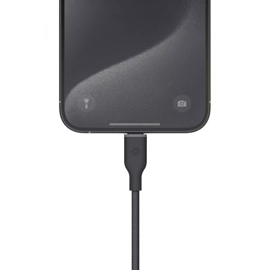 Купить Кабель EnergEA Bazic GoCharge Weave 1.5м USB-C to USB-C 60W 480Mbps Soft braided, черный в Сочи. Вид 4