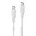 Купить Кабель EnergEA Bazic GoCharge Weave 1.5м USB-C to USB-C 60W 480Mbps Soft braided, белый в Сочи. Вид 2