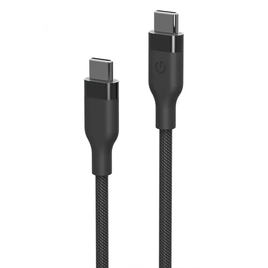 Купить Кабель EnergEA HELIX Magnetic 1.5м USB-C to USB-C 100W 480Mbps, черный в Сочи. Вид 1