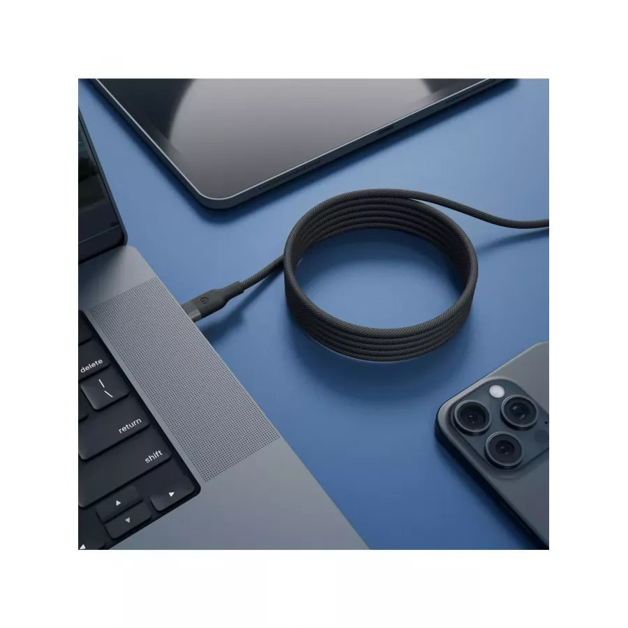 Купить Кабель EnergEA HELIX Magnetic 1.5м USB-C to USB-C 100W 480Mbps, черный в Сочи. Вид 7
