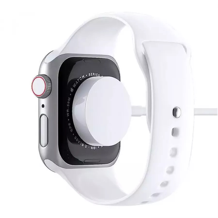 Купить Зарядный кабель EnergEA ЗУ Bazic GoCharge Wireless chager with USB-C to AW cable 1м для Apple Watch, White в Сочи. Вид 2