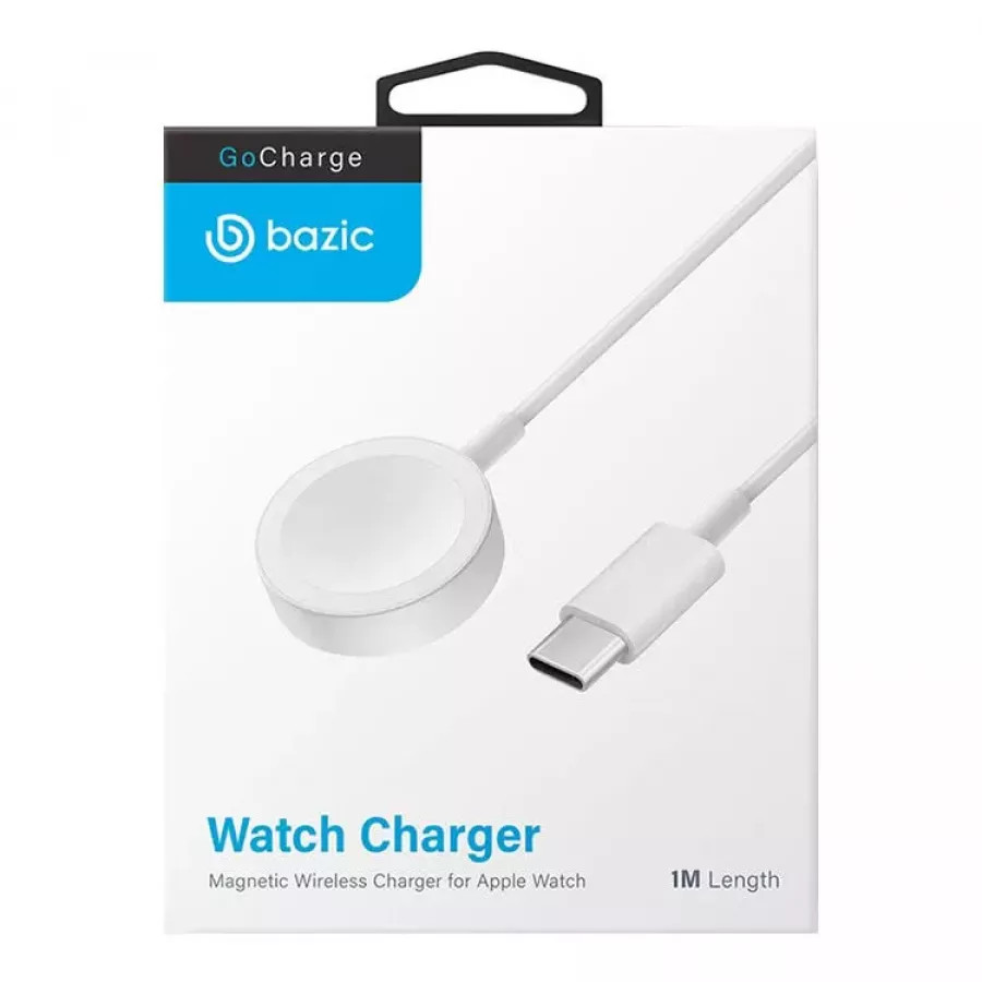 Купить Зарядный кабель EnergEA ЗУ Bazic GoCharge Wireless chager with USB-C to AW cable 1м для Apple Watch, White в Сочи. Вид 6