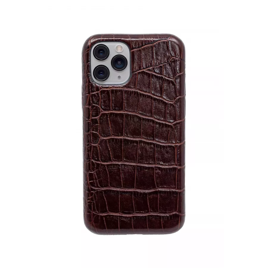 Купить Чехол из натуральной кожи для iPhone 11 Pro - Brown в Сочи. Вид 1