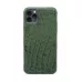 Чехол из натуральной кожи для iPhone 11 Pro Max - Amazonian green. Вид 3