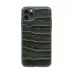 Купить Чехол из натуральной кожи для iPhone 11 Pro Max - Cayman green в Сочи. Вид 3