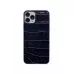 Защитная наклейка из натуральной кожи для iPhone 11 Pro, Вид Темно-синий. Вид 3