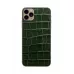 Купить Защитная наклейка из натуральной кожи для iPhone 11 Pro Max, Вид Темно-зеленый в Сочи. Вид 2