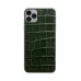 Купить Защитная наклейка из натуральной кожи для iPhone 11 Pro Max, Вид Темно-зеленый в Сочи. Вид 4