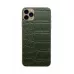Купить Защитная наклейка из натуральной кожи для iPhone 11 Pro Max, Вид Зеленый 3 в Сочи. Вид 3