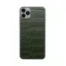 Купить Защитная наклейка из натуральной кожи для iPhone 11 Pro Max, Вид Зеленый 3 в Сочи. Вид 2