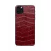 Купить Защитная наклейка из натуральной кожи для iPhone 11 Pro Max, Вид Красный 1 в Сочи. Вид 4
