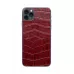 Купить Защитная наклейка из натуральной кожи для iPhone 11 Pro Max, Вид Красный 1 в Сочи. Вид 3