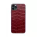 Защитная наклейка из натуральной кожи для iPhone 11 Pro Max, Вид Красный 1. Вид 3