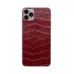 Купить Защитная наклейка из натуральной кожи для iPhone 11 Pro Max, Вид Красный 1 в Сочи. Вид 2