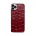 Защитная наклейка из натуральной кожи для iPhone 11 Pro Max, Вид Красный 1. Вид 2