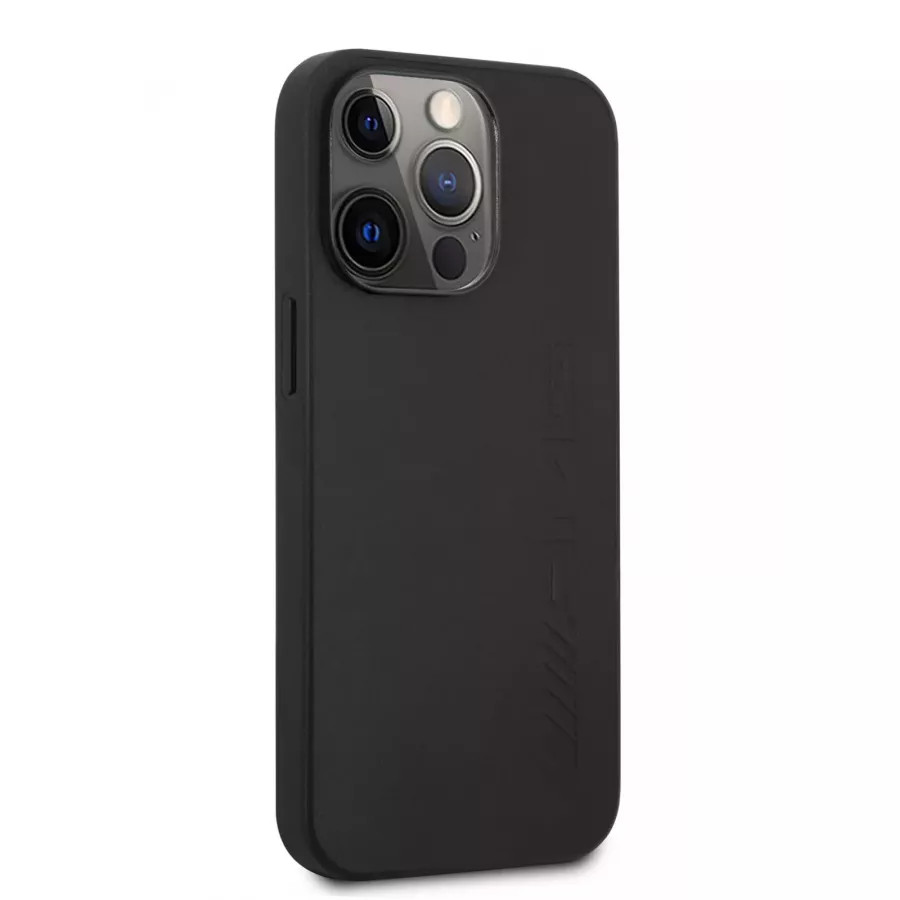 Купить Чехол AMG Genuine leather Big logo Hard для iPhone 13 Pro Max, черный в Сочи. Вид 4
