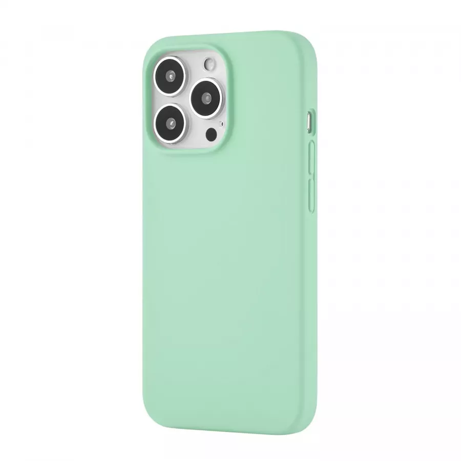 Купить Силиконовый чехол uBear Touch Mag Case для iPhone 13 Pro Max, светло-зеленый в Сочи. Вид 1