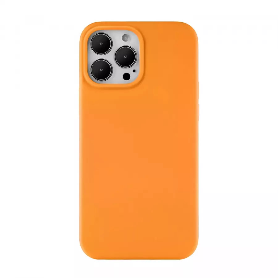Купить Силиконовый чехол uBear Touch Mag Case для iPhone 13 Pro Max, оранжевый в Сочи. Вид 2