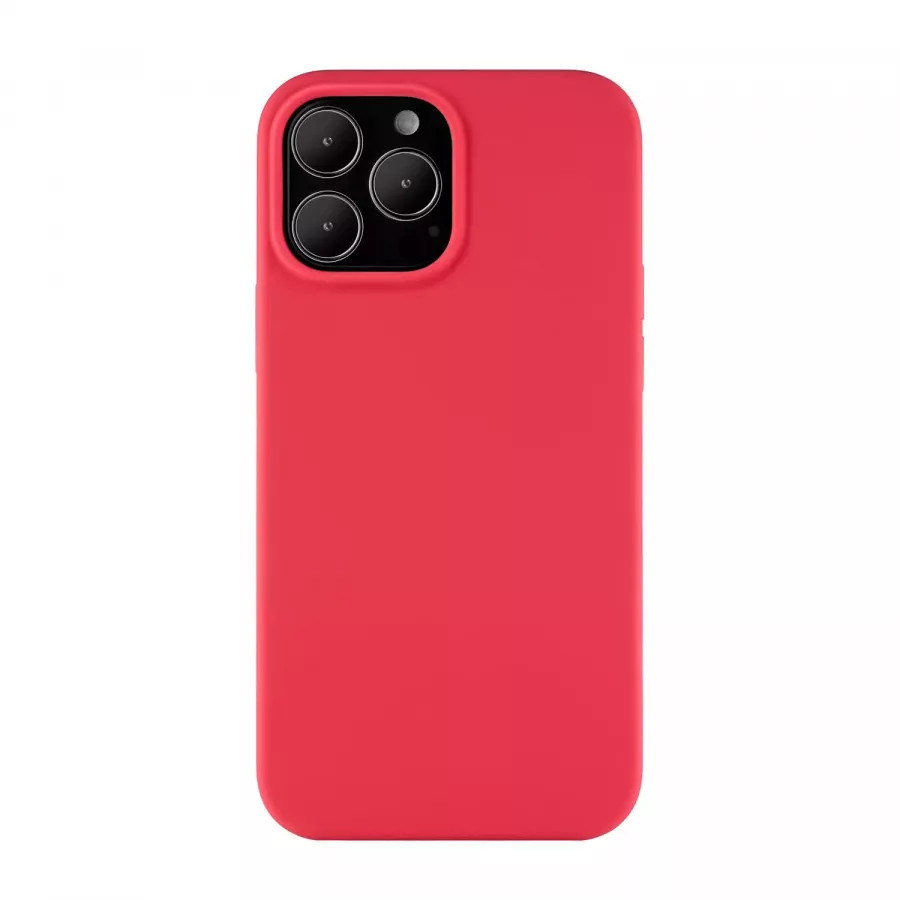 Купить Силиконовый чехол uBear Touch Mag Case для iPhone 13 Pro Max, красный в Сочи. Вид 2